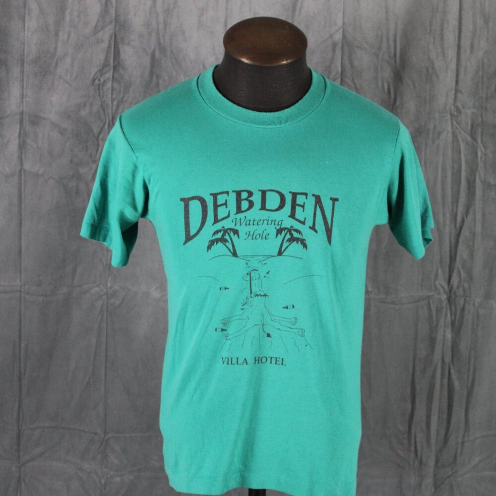 Vintage Graphic T-shirt - Debden Watering Hole Hotel Screen Stars - Men's Medium